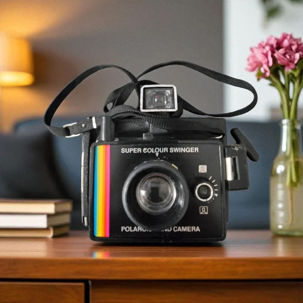 Polaroid Super Colour Swinger Vintage Camera – Retro Collectible
